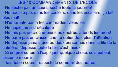 les 10 comandement